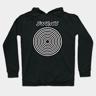 Swans / Circle Vintage Style Hoodie